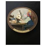 4 Plates from the Rockwell Centennial 3-D Series.  The images are raised off the plate. See images for more details.