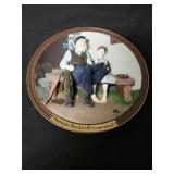 4 Plates from the Rockwell Centennial 3-D Series.  The images are raised off the plate. See images for more details.