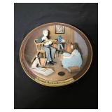 4 Plates from the Rockwell Centennial 3-D Series.  The images are raised off the plate. See images for more details.