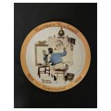 4 Norman Rockwell Rediscovered Women Series Plates and 1 Commemorative Stamp Series.  See description and images for more details.
