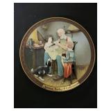 4 Plates from the Rockwell Centennial 3-D Series.  The images are raised off the plate. See images for more details.
