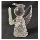 8 Handblown Glass Angels created by Edward Carberry.  The figurines are approximately 3" tall.