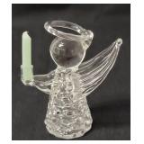 8 Handblown Glass Angels created by Edward Carberry.  The figurines are approximately 3" tall.