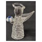 8 Handblown Glass Angels created by Edward Carberry.  The figurines are approximately 3" tall.