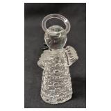 8 Handblown Glass Angels created by Edward Carberry.  The figurines are approximately 3" tall.