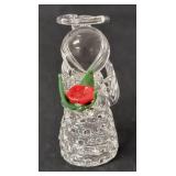 8 Handblown Glass Angels created by Edward Carberry.  The figurines are approximately 3" tall.