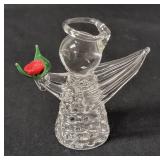 8 Handblown Glass Angels created by Edward Carberry.  The figurines are approximately 3" tall.