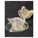 Glass Bells and Glass Swans.  See images for details.