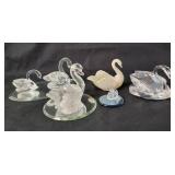 Glass Bells and Glass Swans.  See images for details.