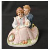 Vintage Figurines.  Shoe Shine Statue, Flowers To Tender Bloom, Old Woman Gardener, 2004 Enesco Karen Hahn Foundation Angel Statue