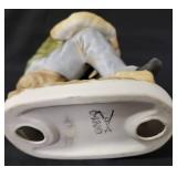 Vintage Figurines.  Shoe Shine Statue, Flowers To Tender Bloom, Old Woman Gardener, 2004 Enesco Karen Hahn Foundation Angel Statue