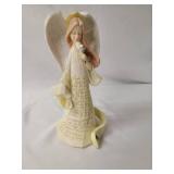 Vintage Figurines.  Shoe Shine Statue, Flowers To Tender Bloom, Old Woman Gardener, 2004 Enesco Karen Hahn Foundation Angel Statue