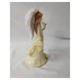 Vintage Figurines.  Shoe Shine Statue, Flowers To Tender Bloom, Old Woman Gardener, 2004 Enesco Karen Hahn Foundation Angel Statue