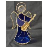 13 Angels.   24K Gold Plated Slag Glass Angel Figurines.  Vintage from the 80