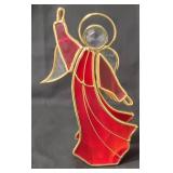 13 Angels.   24K Gold Plated Slag Glass Angel Figurines.  Vintage from the 80