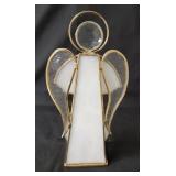 13 Angels.   24K Gold Plated Slag Glass Angel Figurines.  Vintage from the 80