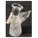 8 Handblown Glass Angels created by Edward Carberry.  The figurines are approximately 3" tall.