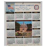 21 Vintage Calendars. Misc. Years - 50