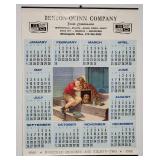21 Vintage Calendars. Misc. Years - 50