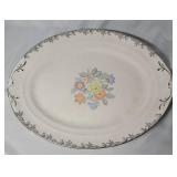 Vintage Crown Potteries made in USA between 1902-1962.  5 Saucers, Tea and Creamer, Platter