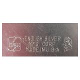 English Silver Casserole with cover. The other dishes are pewter.