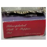 Vintage Mini Silver- Plated Salt and Pepper Set.   Cheese Board. Vintage Hi-lex Coupons.