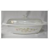 Vintage Pyrex Bowls, Casserole, Platter , and a Santa Hot Plate.