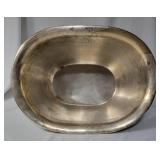 Vintage Planter or Ice Bowl.  Pewter      Size:  17" Long, 13" wide and 8" Deep