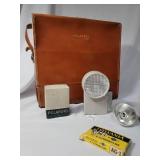 Camera Package.  Vintage 1957 Polaroid 800 camera with leather case and all accessories.  Canon Z115 and Kodak Mini 600 camera