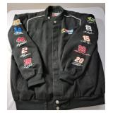 Nascar Jackets and Shirts.  2 Authentic Nascar Black Jackets (Both XL) and 2 Authentic Nascar Shirts.