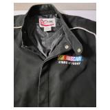 Nascar Jackets and Shirts.  2 Authentic Nascar Black Jackets (Both XL) and 2 Authentic Nascar Shirts.
