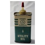 Cities Service Utility Oil.  Vintage from 1940-1960.  Very collectible. Very Nice.