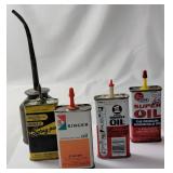 Misc. Collectible Oil Cans.  All metal.