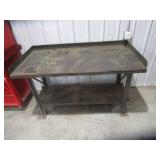Steel Workbench with 1 1/2" Wood Top 30"x60"x36"