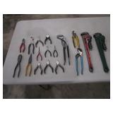 Pliers, Pipe Wrenches, Side Cutters