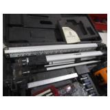 Johnson Transit, Tripod, Laser Receiver, Elevation Stick