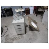 Bathroom Sink, File Cabinet, Bathroom Exhaust Fan