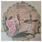 Vintage Hand Painted Low-Profile Drop Leaf Table