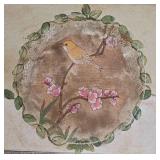 Vintage Hand Painted Low-Profile Drop Leaf Table