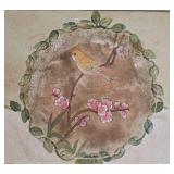 Vintage Hand Painted Low-Profile Drop Leaf Table