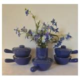 Pretty Periwinkle Soup Bowls + Decorative Display