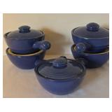 Pretty Periwinkle Soup Bowls + Decorative Display