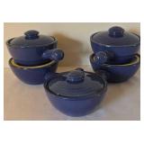 Pretty Periwinkle Soup Bowls + Decorative Display