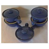 Pretty Periwinkle Soup Bowls + Decorative Display