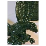 Large Green Painted Eagle Wall Decor
