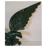 Large Green Painted Eagle Wall Decor