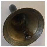 Vintage Coffee Grinder + Brass Bell