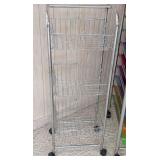 Pair of Rolling Storage Shelves