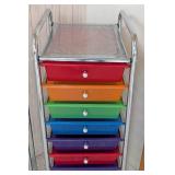 Pair of Rolling Storage Shelves