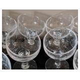 Tilted Blown Glass Dessert Cup Set